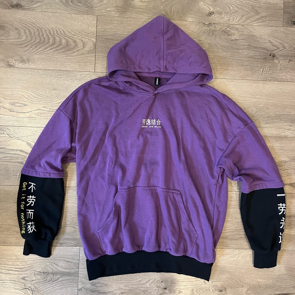 Purple and Black Hoodie